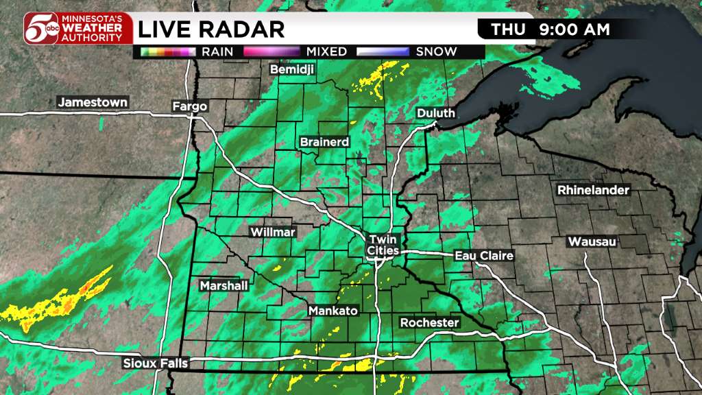 Thursday weather: Cool and wet day ahead — KSTP 5, Prior Lake Community news
