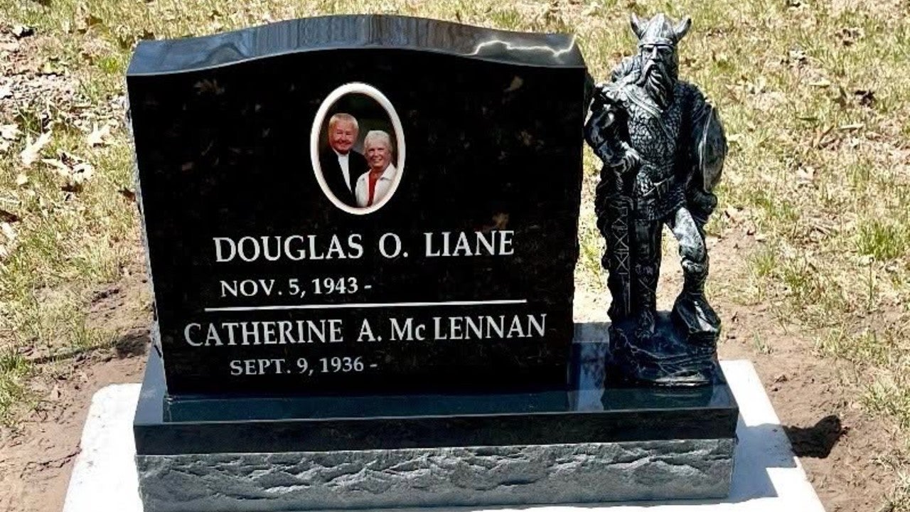 Minnesota couple seeking stolen Viking statue taken from Garrison Cemetery headstone — KSTP 5, Prior Lake Community news